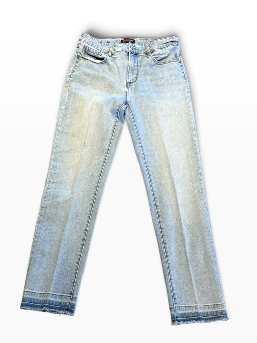 Banana Republic Women’s 29L Lightwash Girlfriend Jeans with Raw Edge Hem